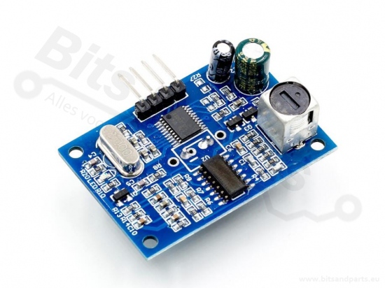 Afstandssensor Ultrasoon spatwaterdicht JSN-SR04T onboard